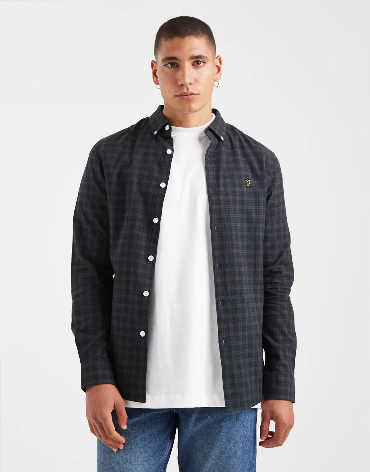 – Millers – Granatowa koszula z długimi rękawami