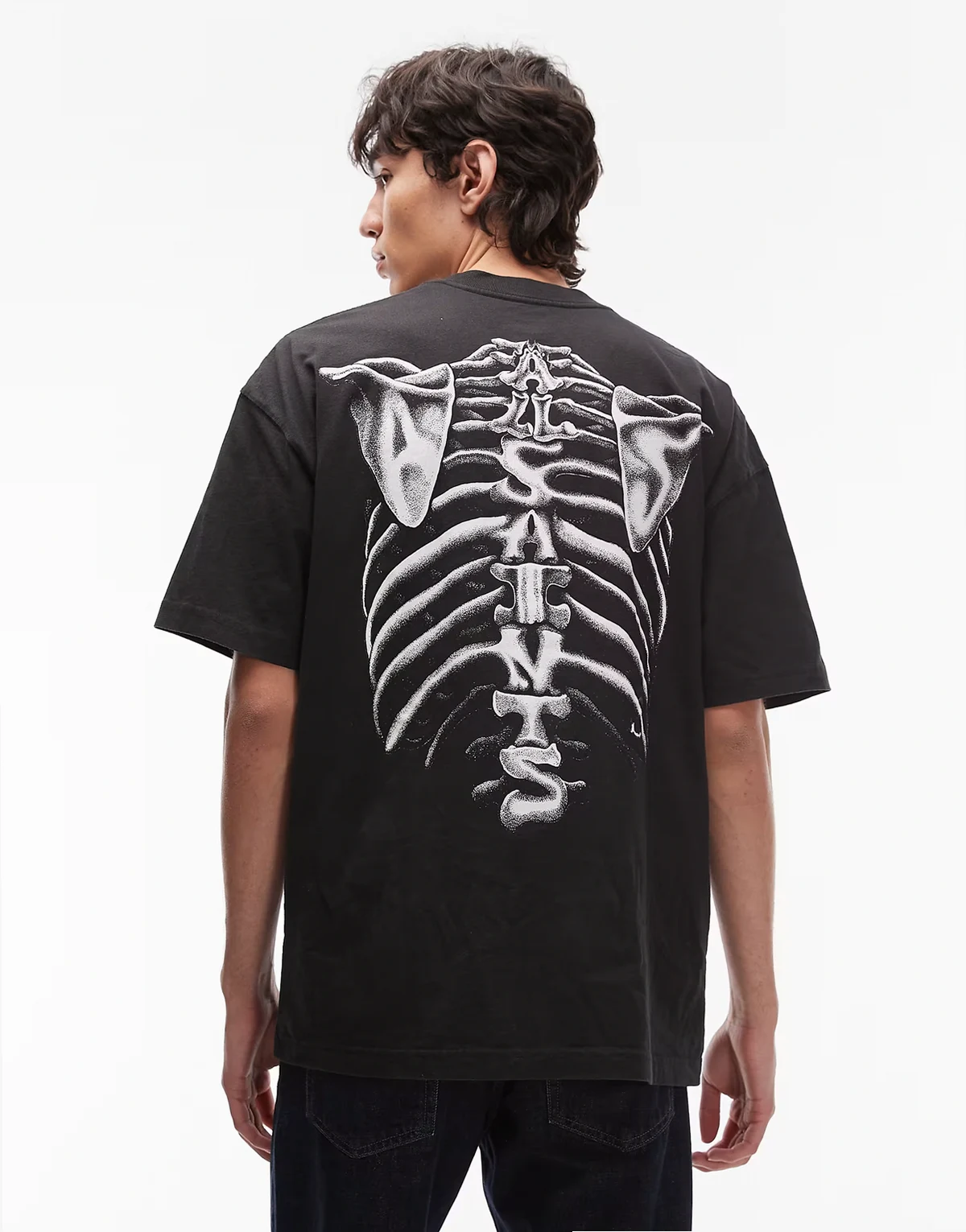 Anatomica graphic T-shirt in black