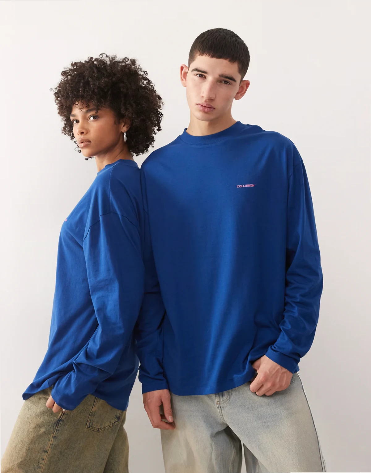 Unisex blue logo t-shirt