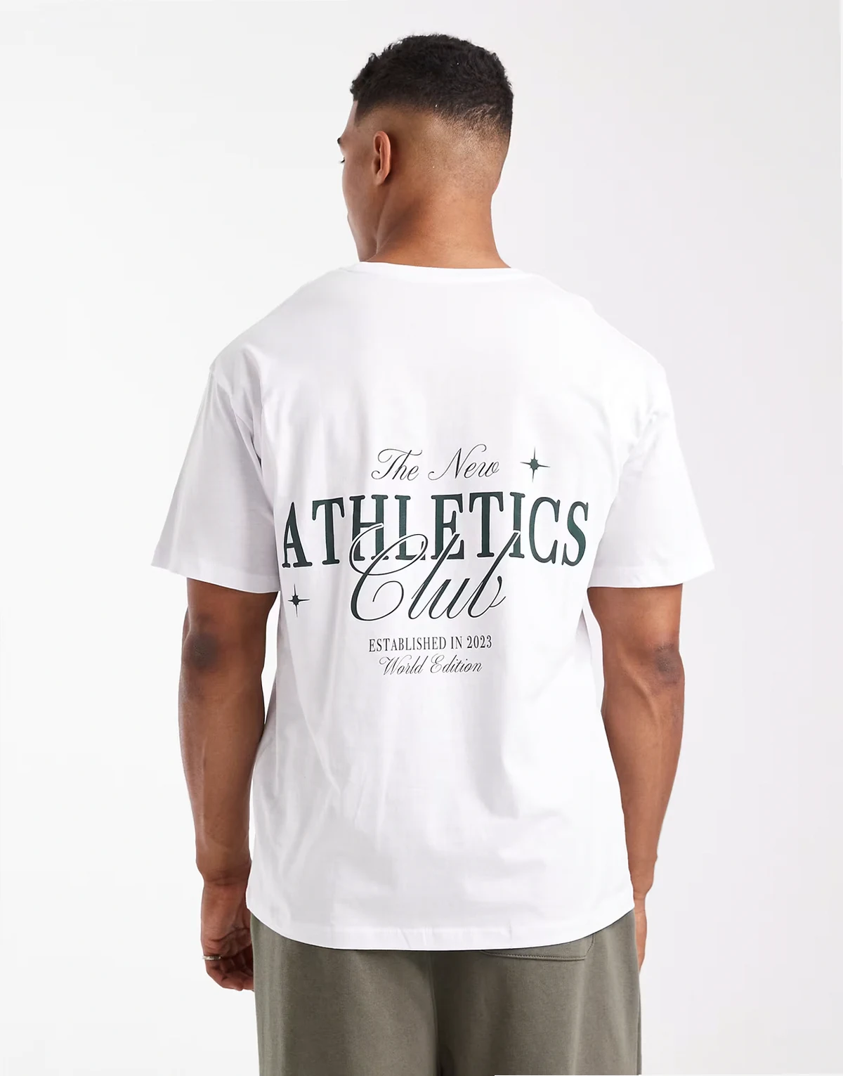 back graphic t-shirt in white