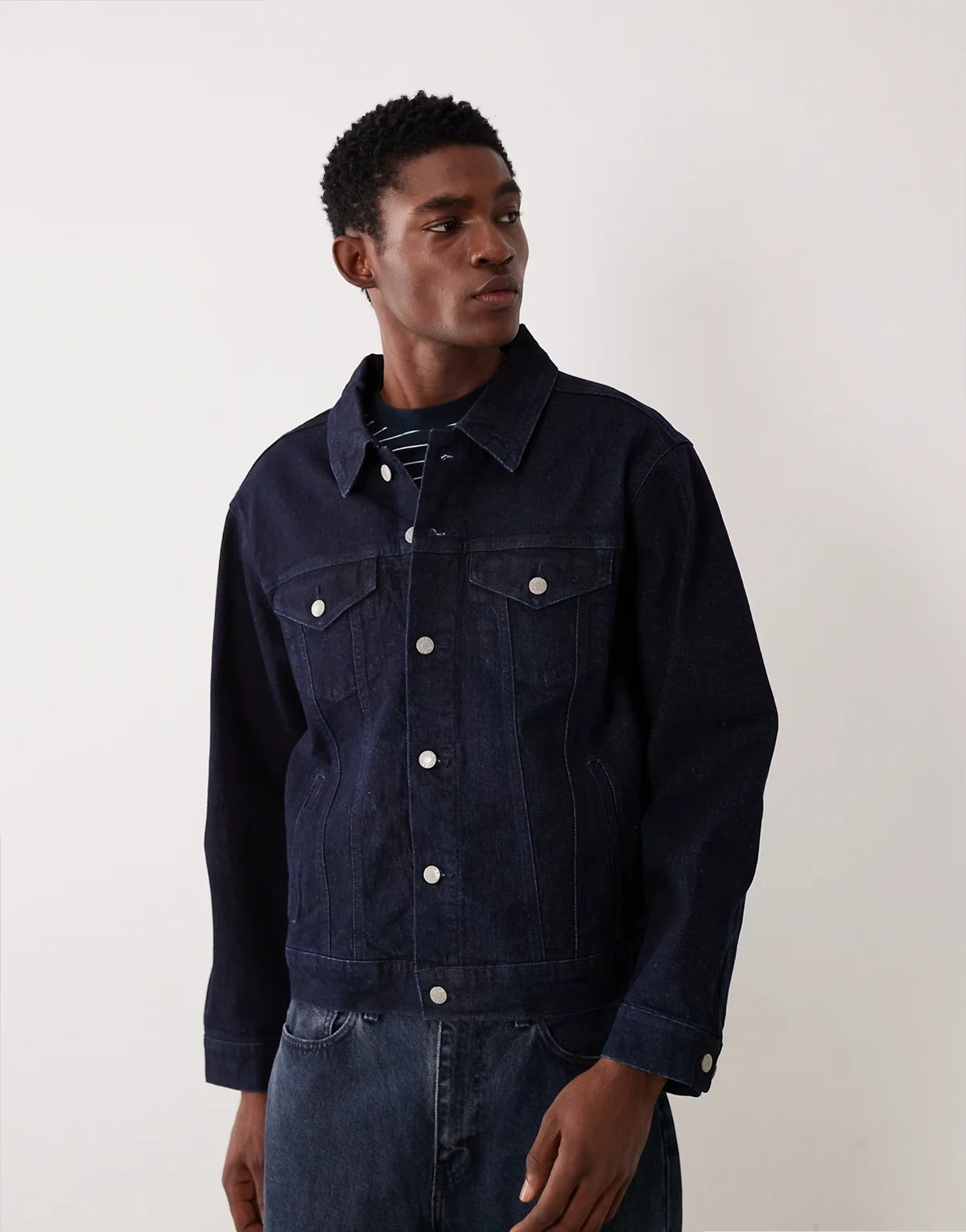 – Trucker-Jacke in Raw-Waschung