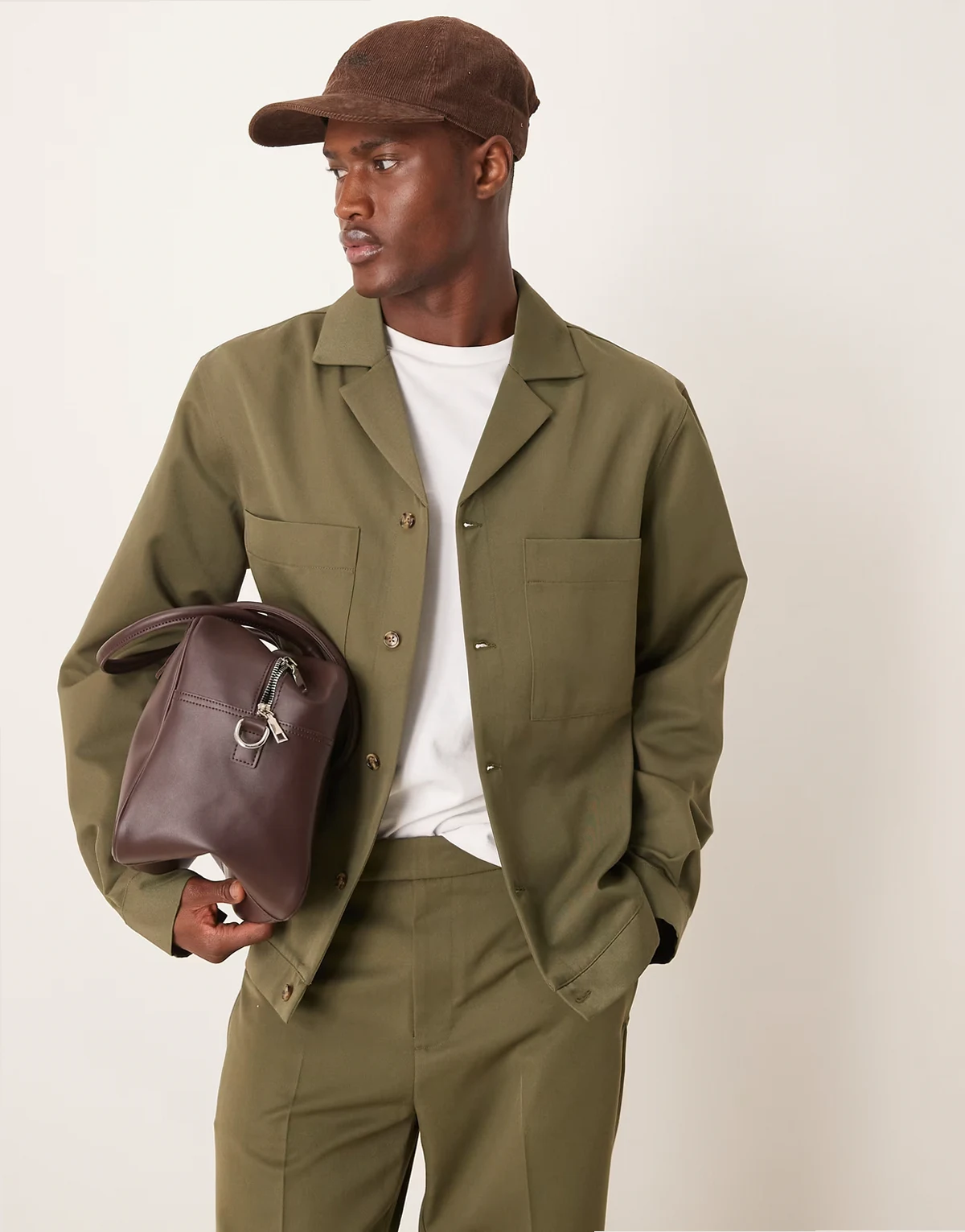 smart revere harrington in dark green - part of a set