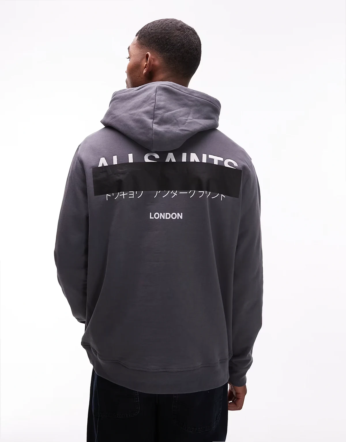 redact hoodie in washed blue