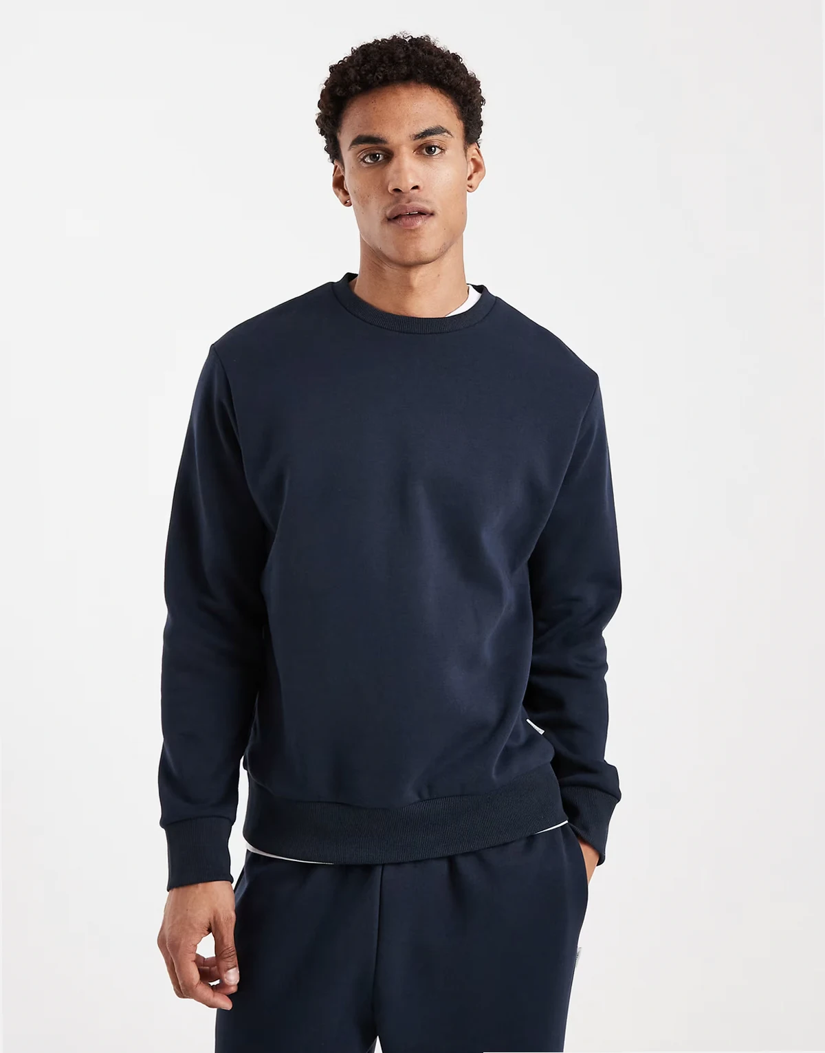 oversized sweat shirt in navy - part of a set