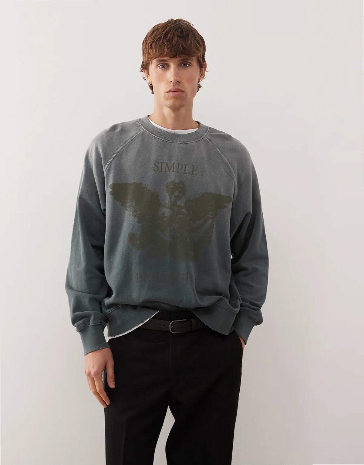 dark green oversized sweatshirt