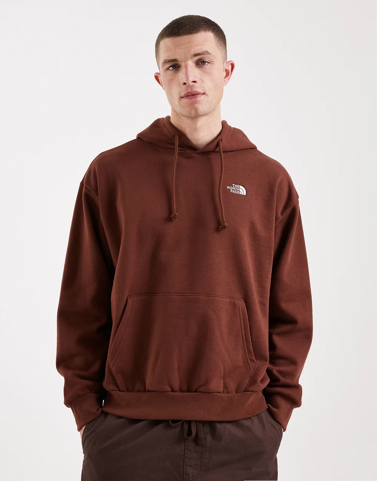 Evolution Simple Dome hoodie in brown