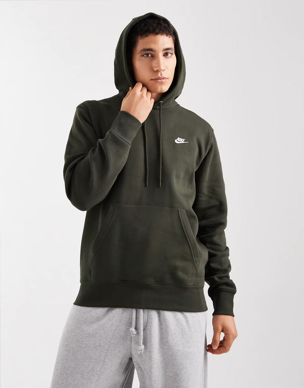 Club hoodie in dark green