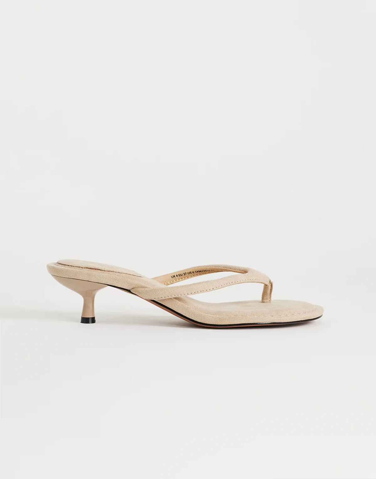Axel flip flop mid heel sandals in camel