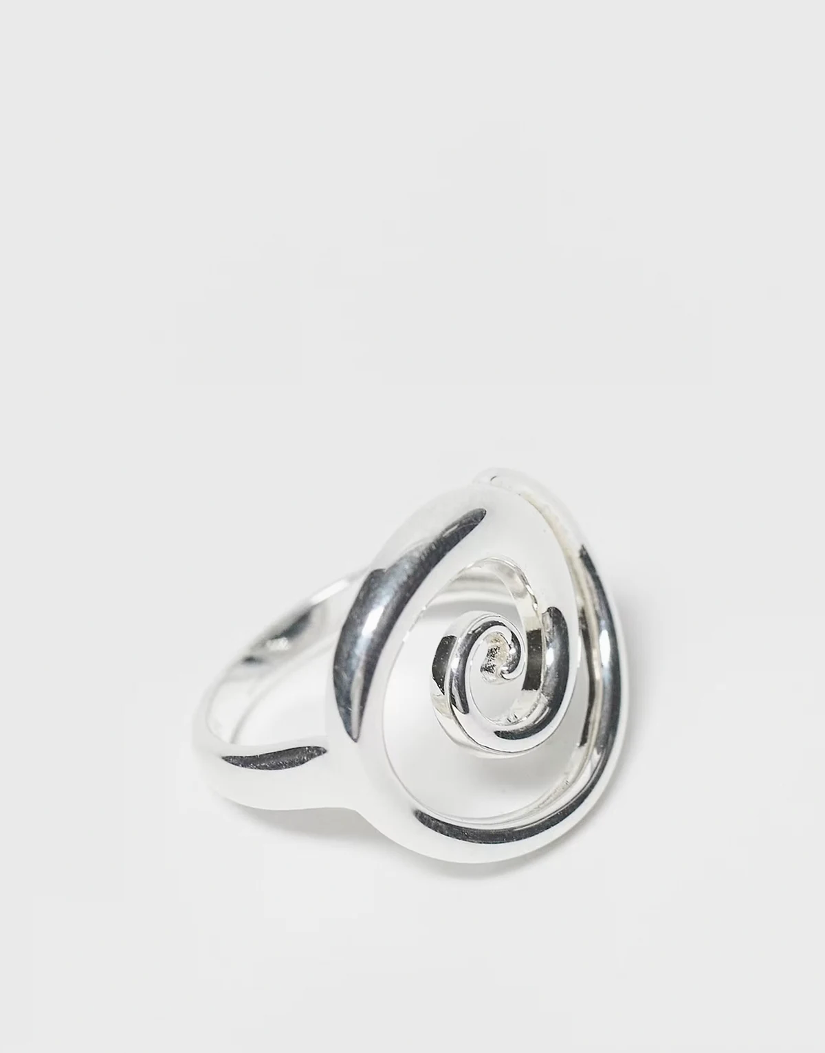 spiral ring in sterling silver