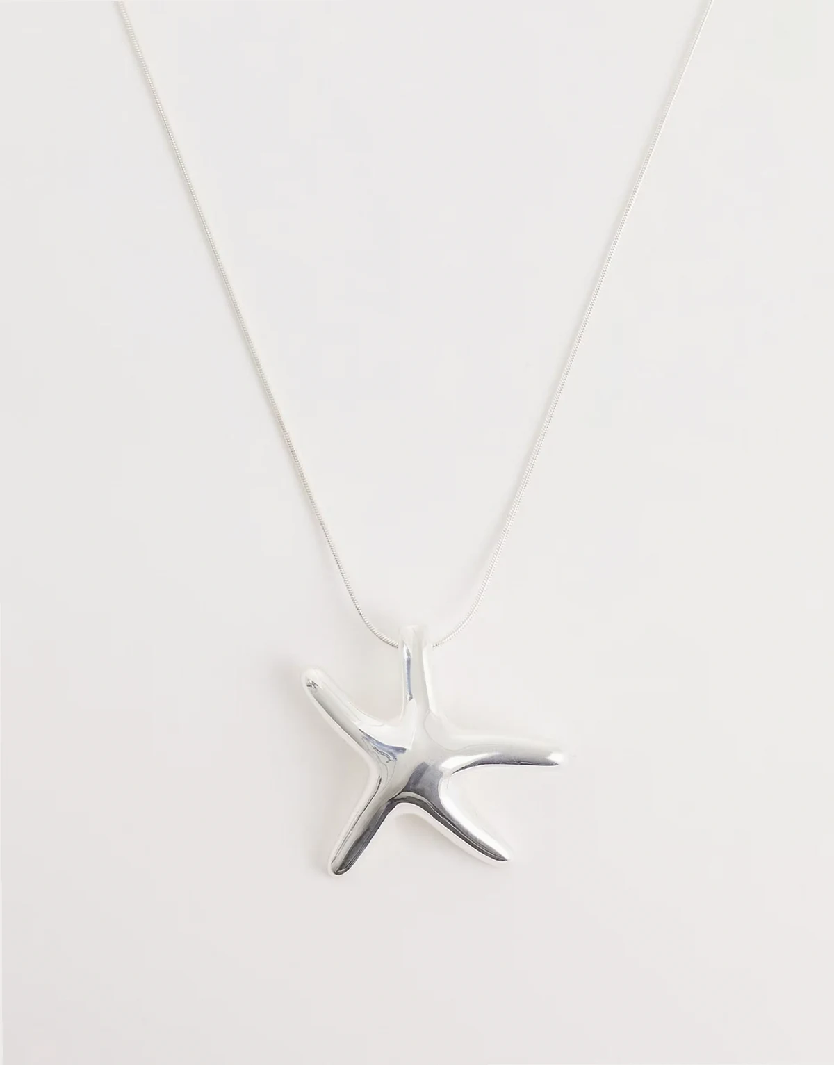 starfish necklace in sterling silver
