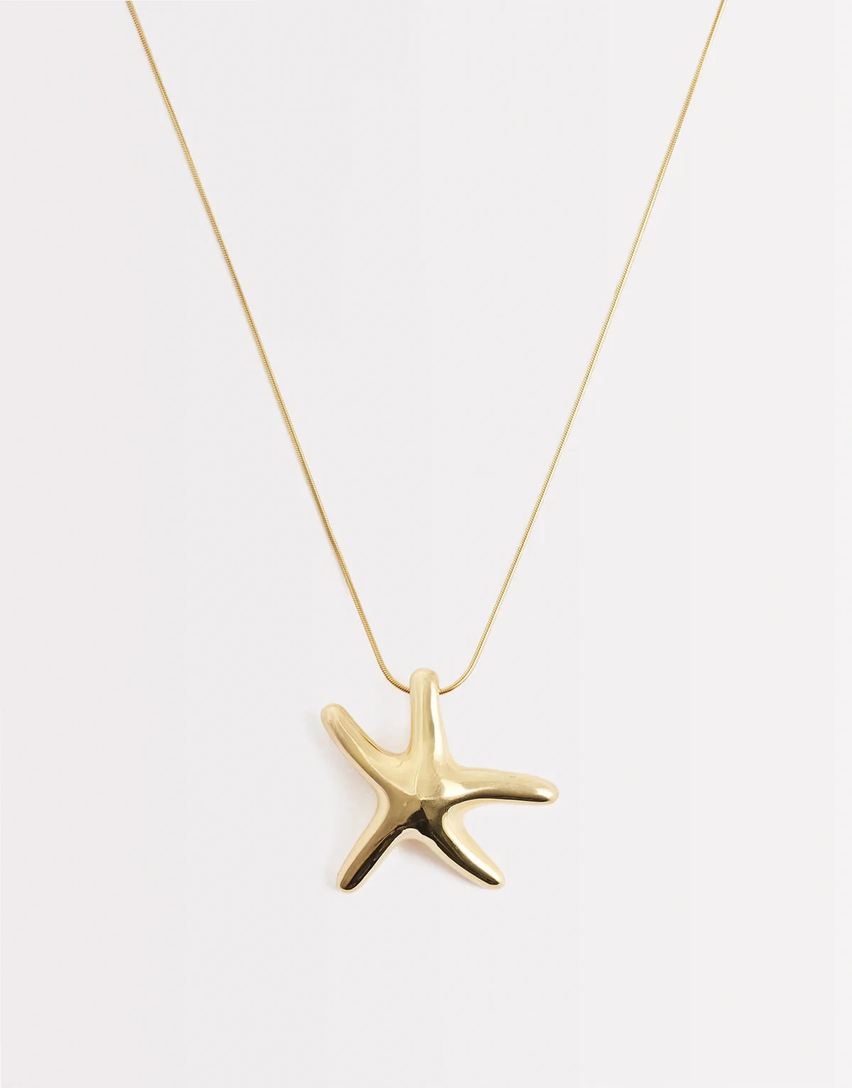starfish necklace in 18kt gold vermeil