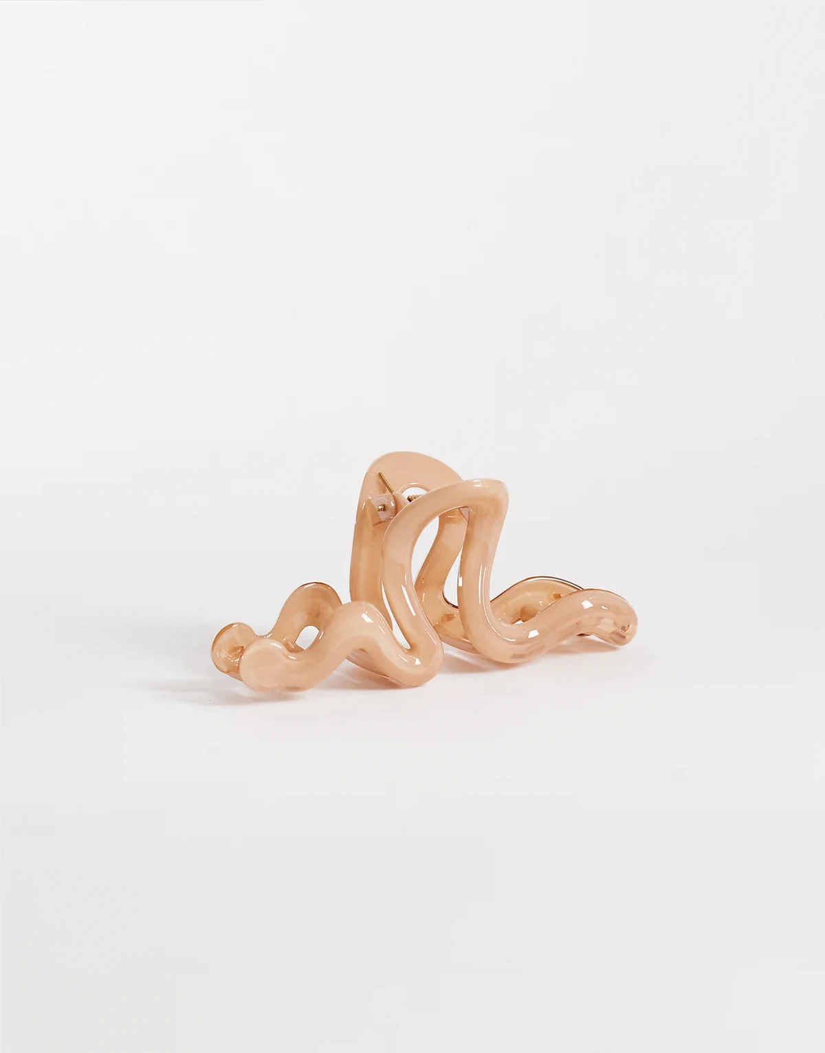 big hair claw clip in light brown