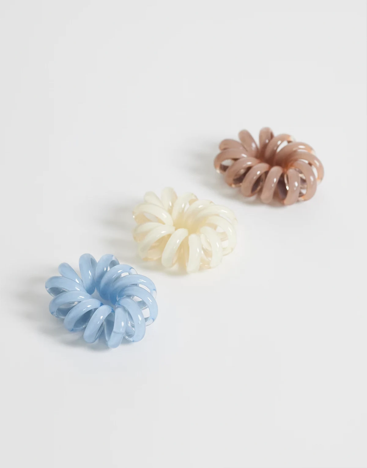 3-pack scoop elastic hair scrunchies in multi