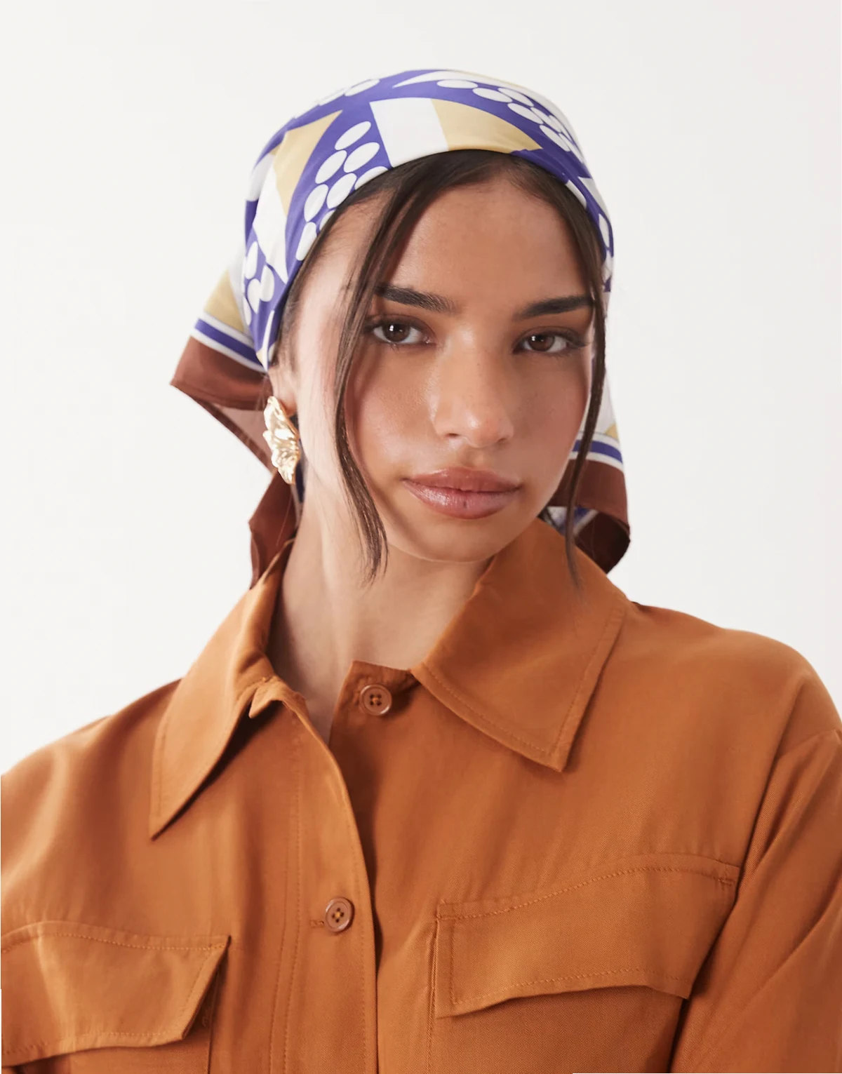 medium headscarf geo dot print