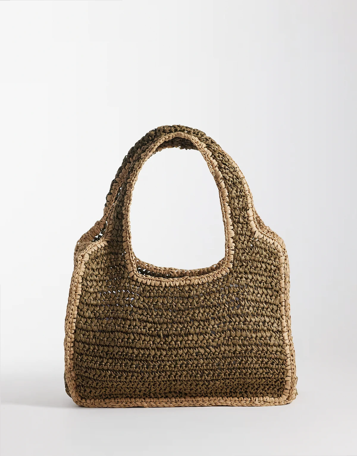 waffle cloud shoulder bag in brown