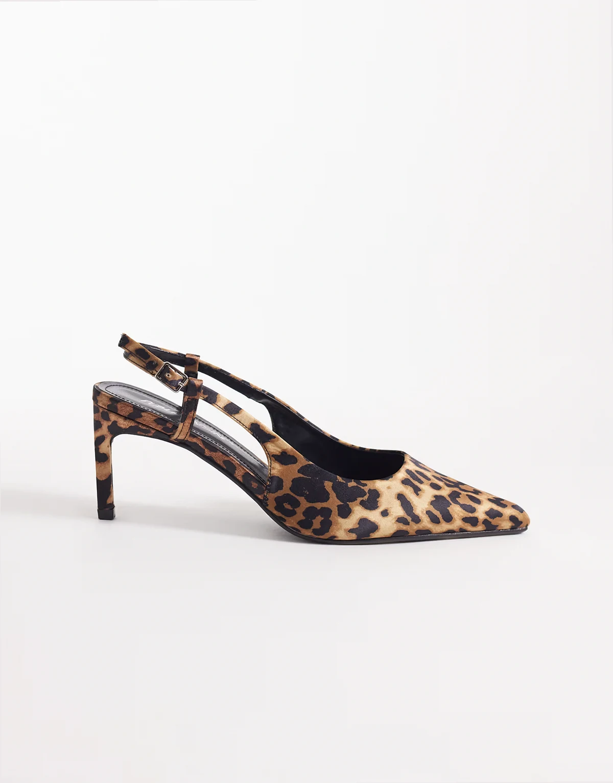 – Salsa – Schuhe mit Leopardenmuster, Fersenriemchen und Kitten-Absatz, weite Passform