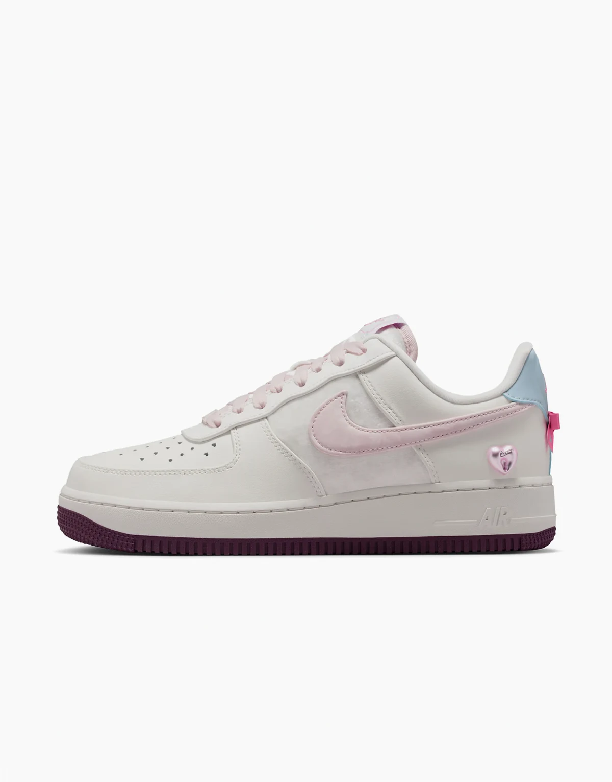 Air Force 1 '07 sneakers in white and burgundy