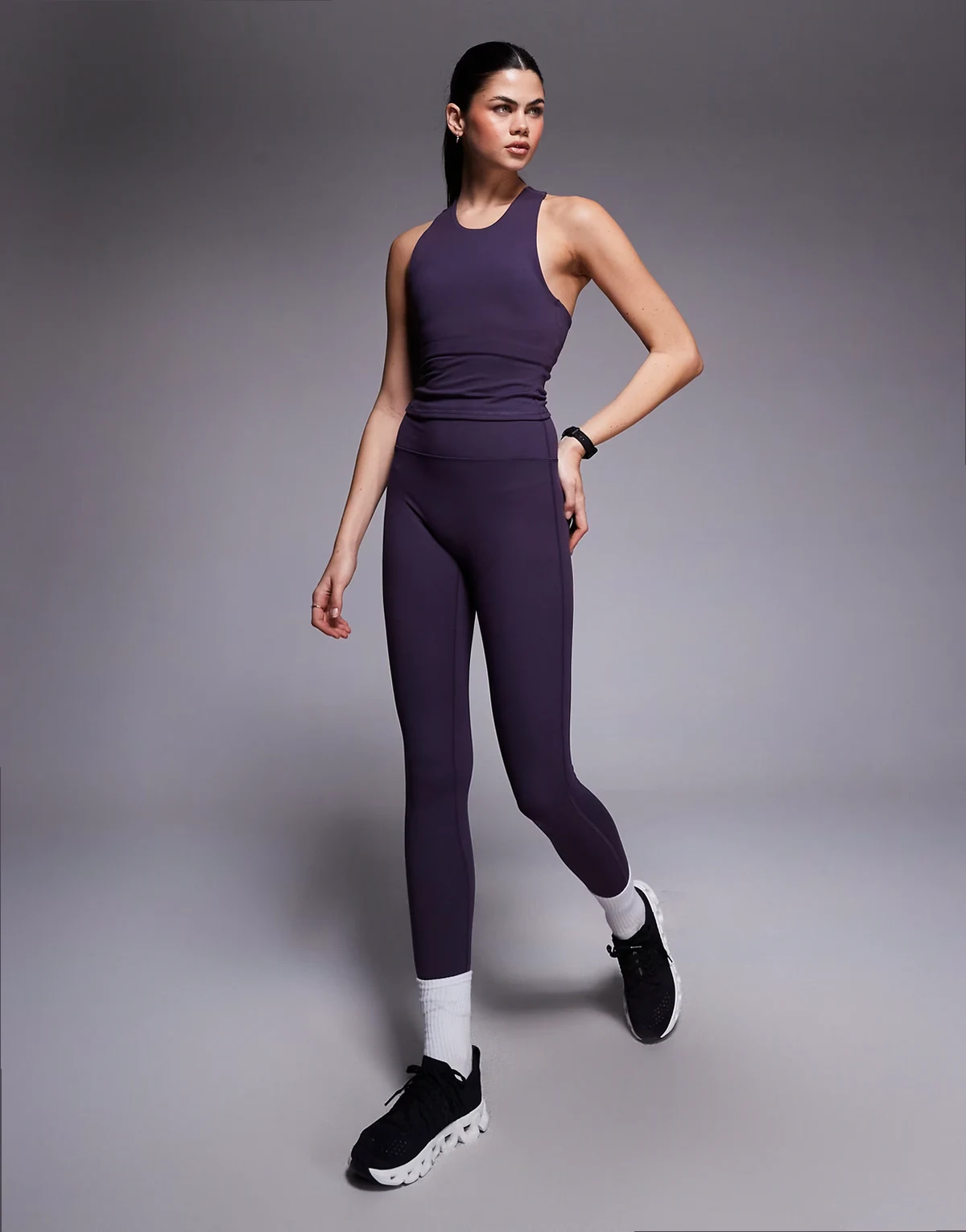 Icon soft touch high waist yoga leggings in heather
