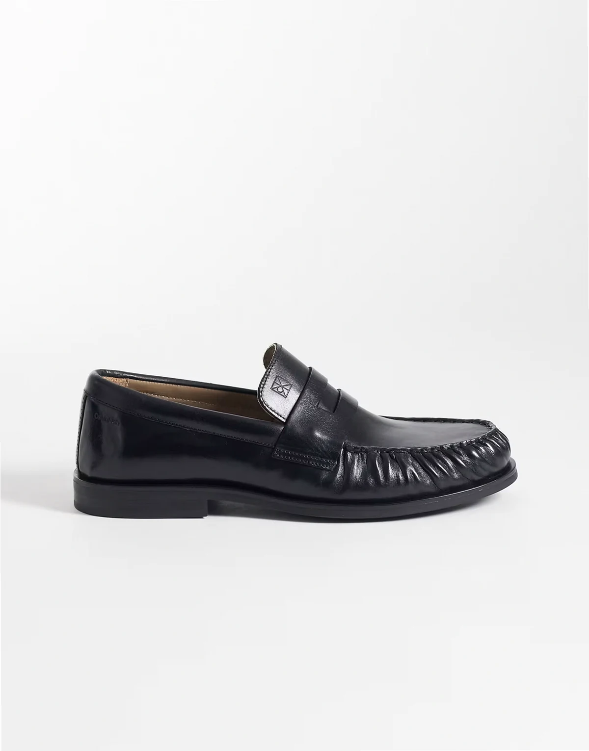 – Loafer aus echtem Leder in Schwarz