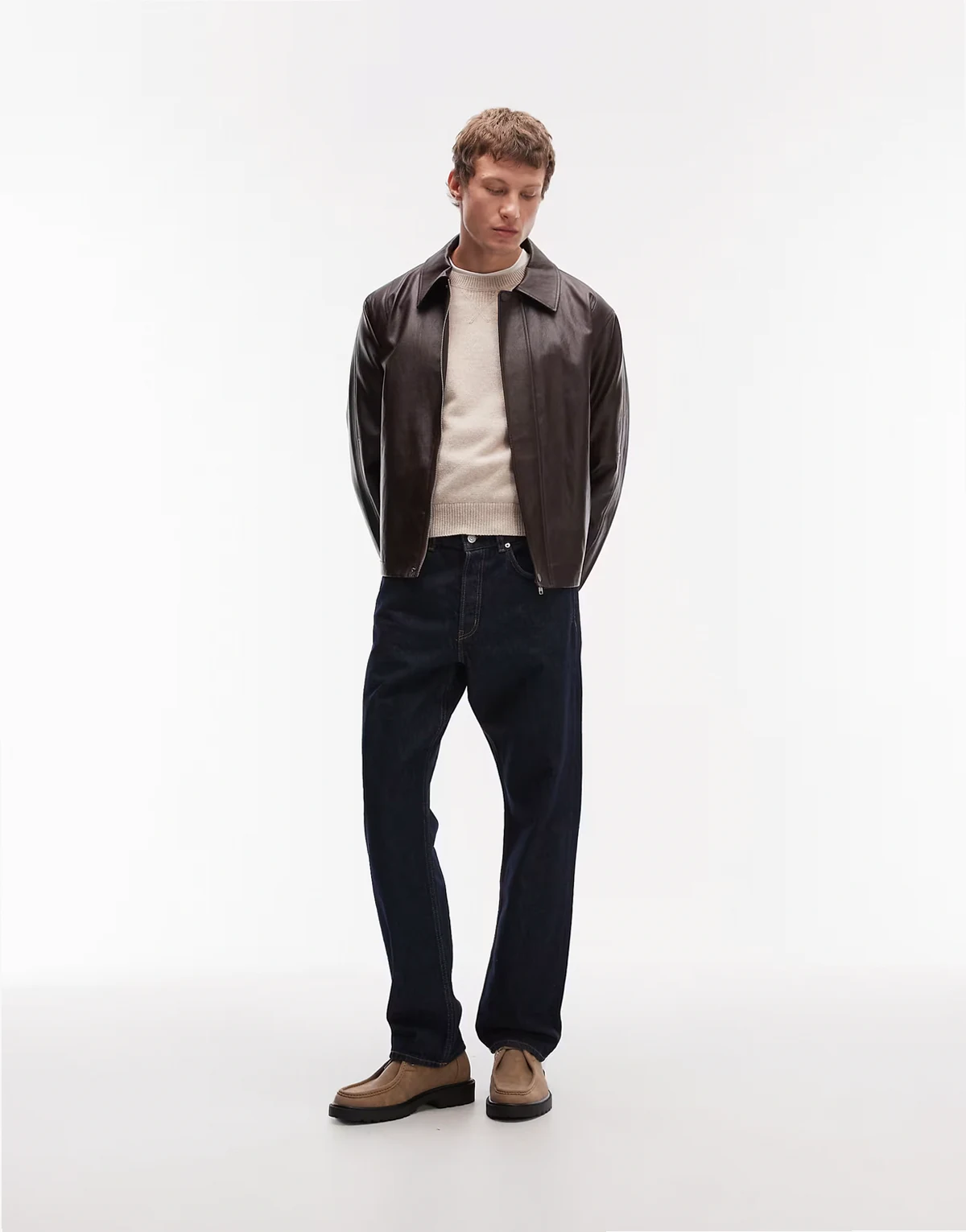 – Ocean – Jeans in dunkelblauer Waschung mit lockerem, geradem Schnitt
