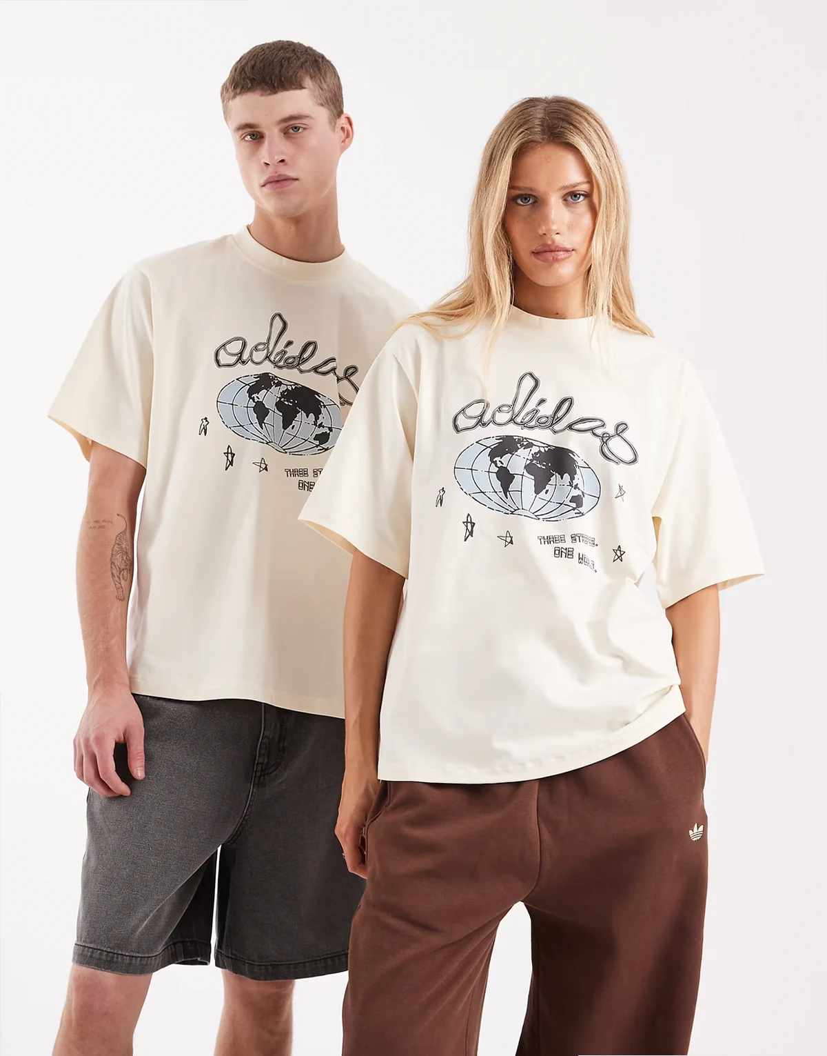 one world t-shirt in cream