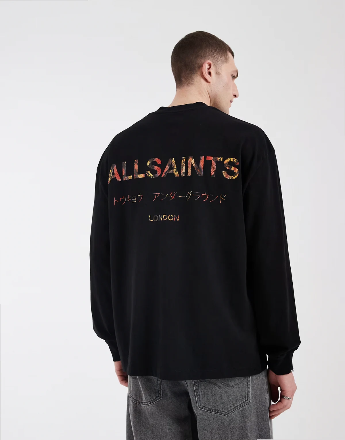 Underground long sleeve t-shirt in snake print