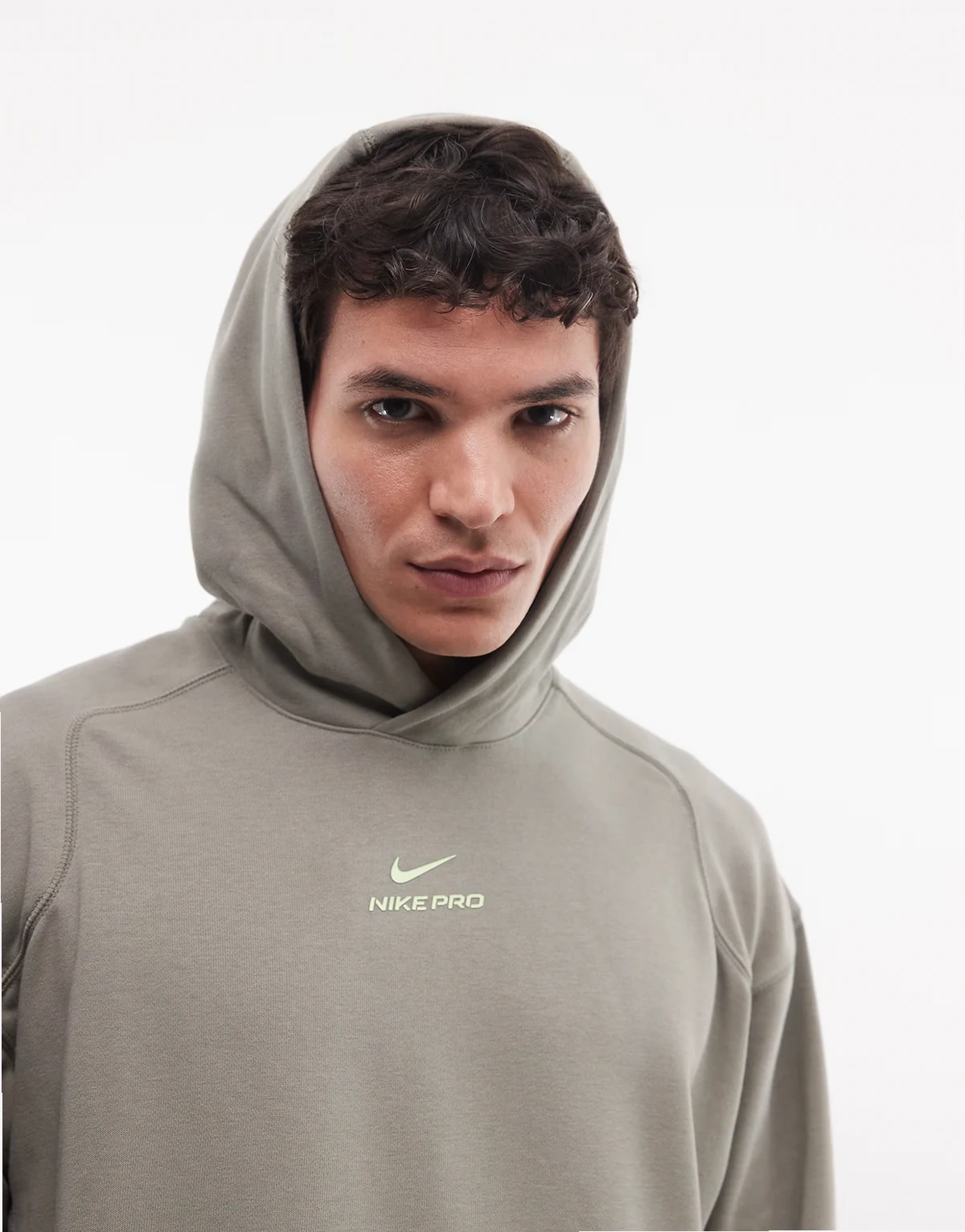Nike Pro Training Dri-FIT hoodie in gray