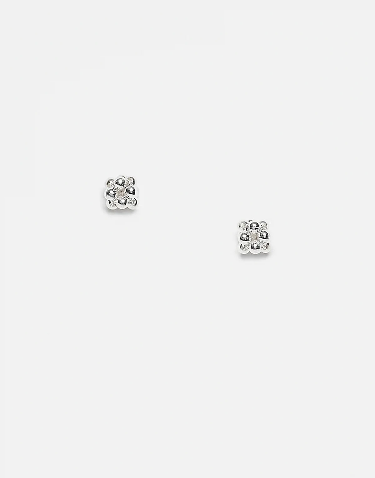 bobble stud earrings in sterling silver