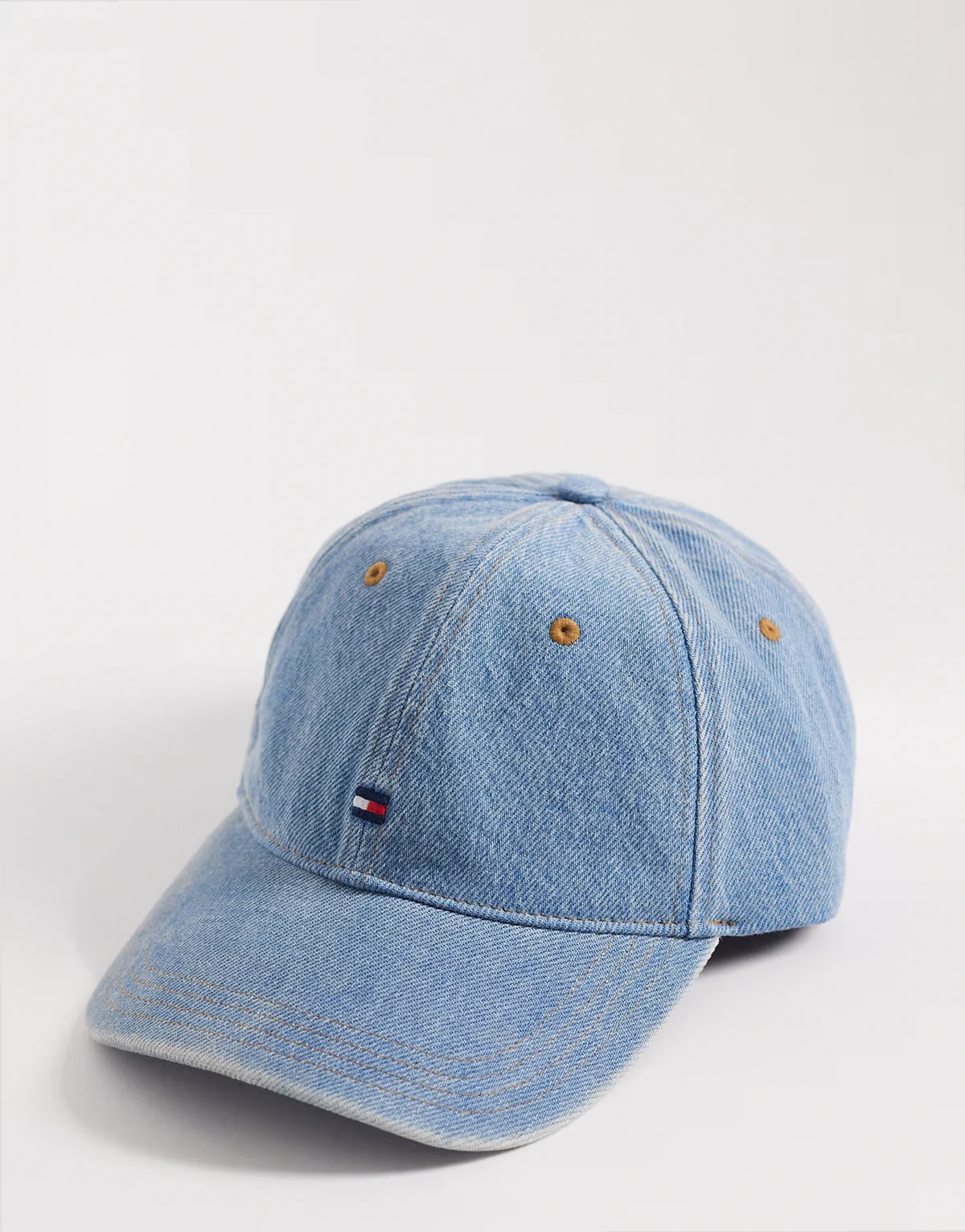 – Kappe in Jeansblau mit Flaggenlogo