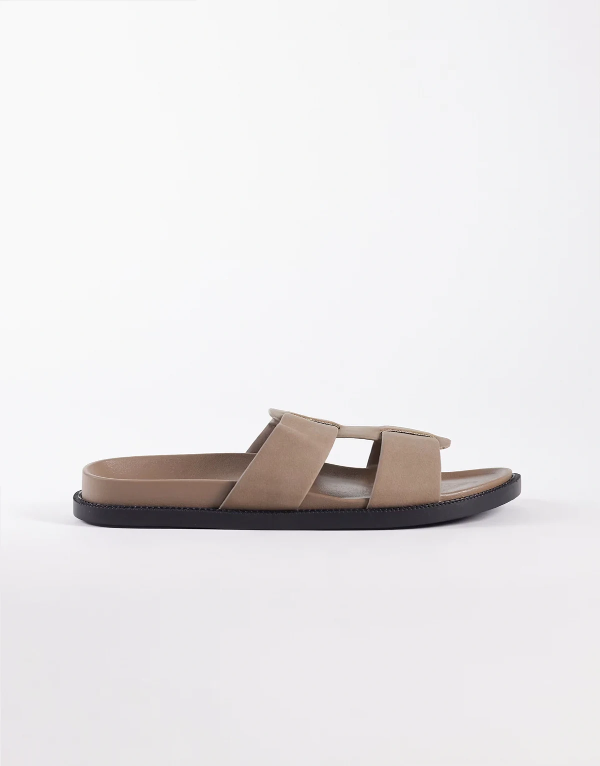 – Kidman – Sandalen im Römersandalen-Design in Taupe-Micro