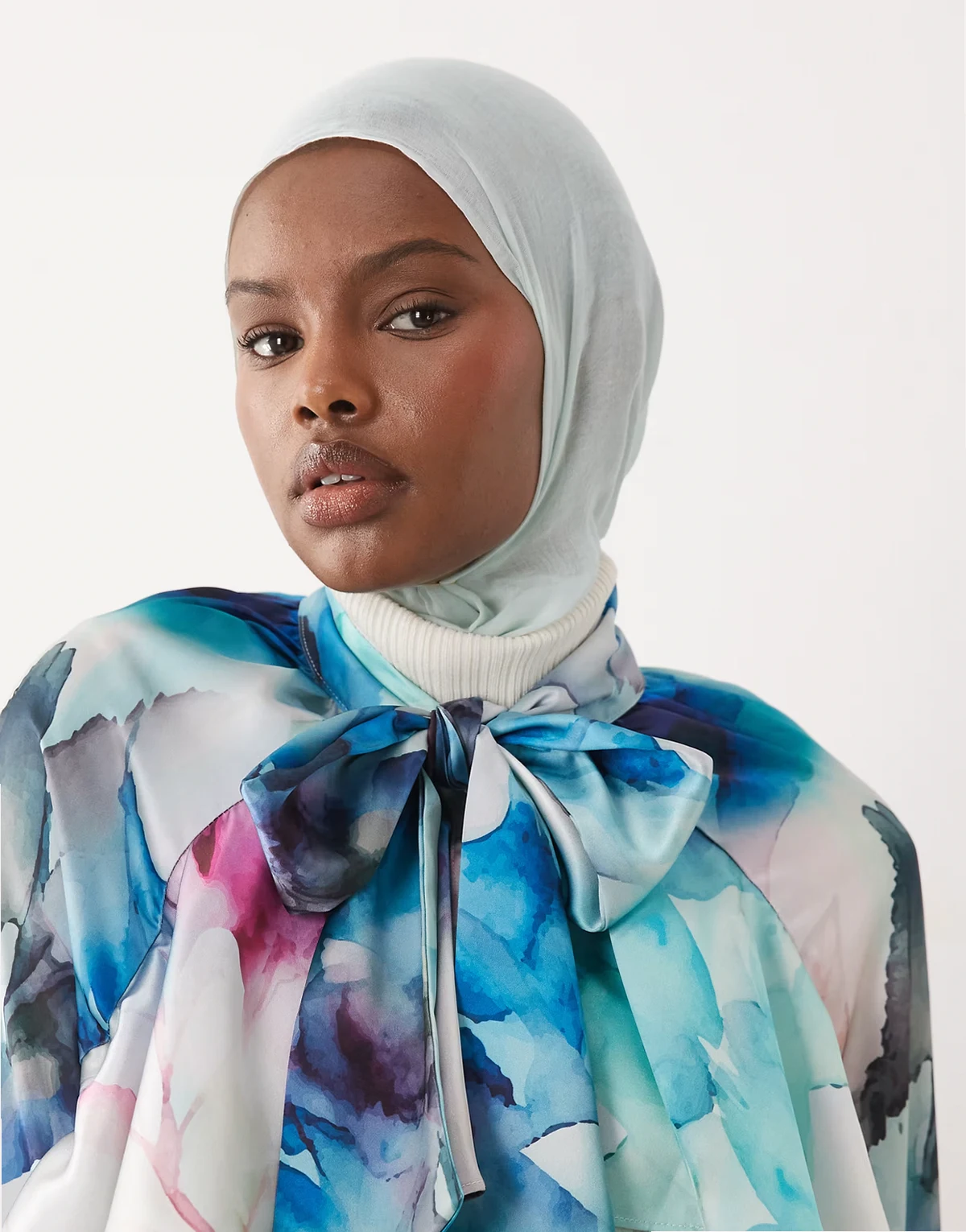 light weight headscarf in mint
