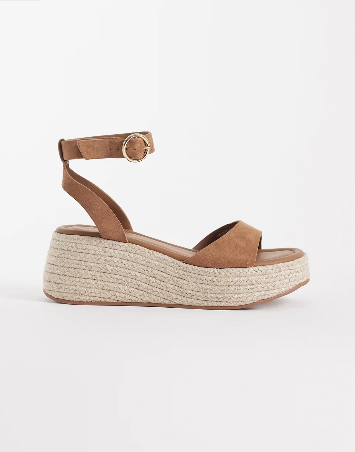 – Tana – Espadrilles aus Wildleder in Sand mit Keilabsatz