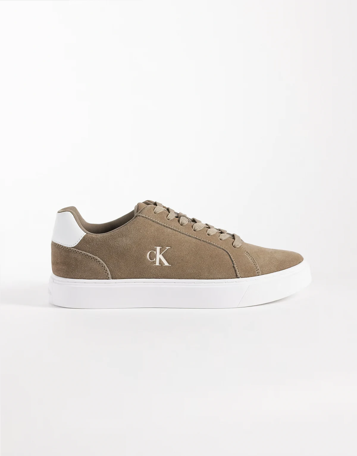 – Klassische Cupsole-Sneaker aus echtem Wildleder in Taupe