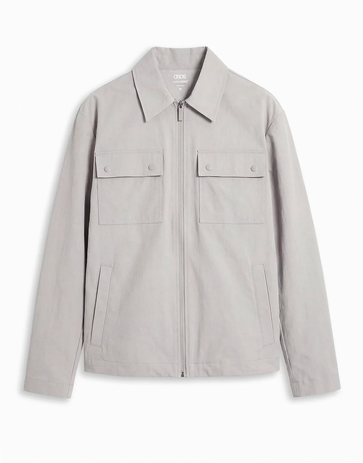 motionMAX™ four way stretch shacket in gray - part of a set