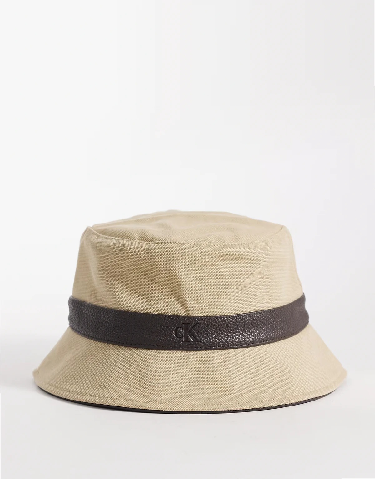 Jeans canvas bucket hat in natural