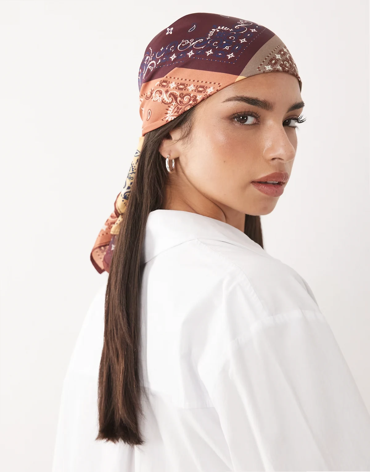 medium headscarf in multi bandana print