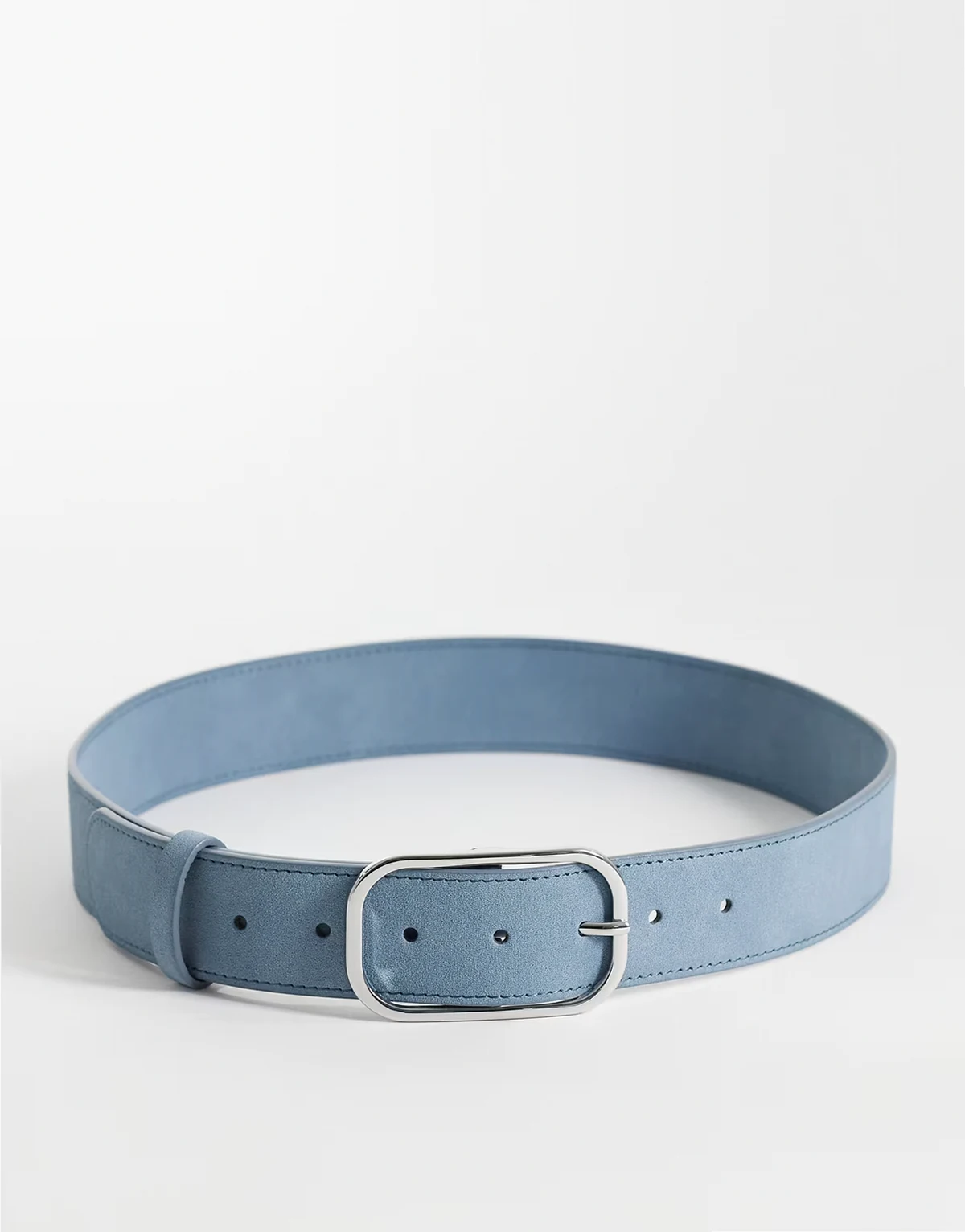 – Jeans-Taillengürtel aus Wildlederimitat in Blau