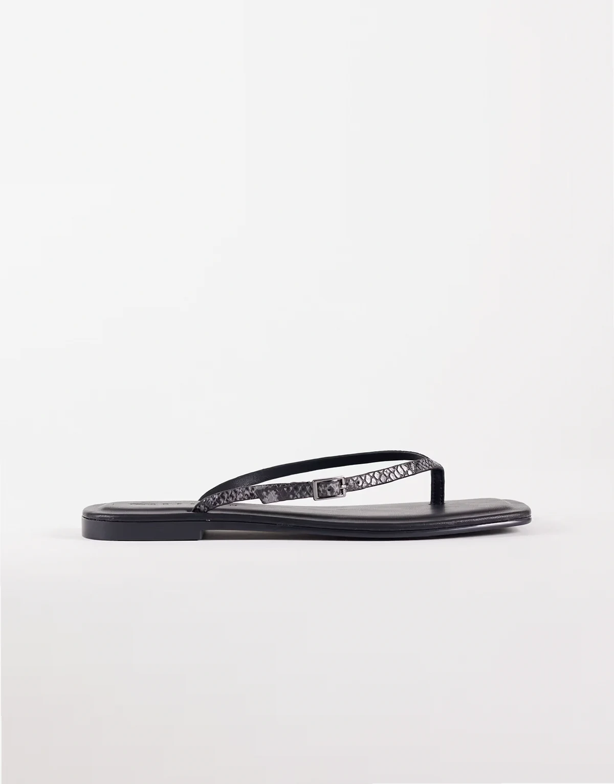 – Fitz – Riemchensandalen in Grau mit Schlangenmuster