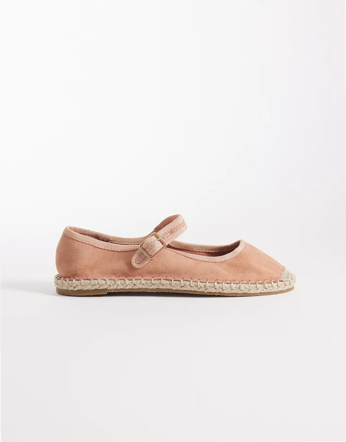 – Jasmine – Espadrille-Ballerinas im Mary-Jane-Stil in Altrosa