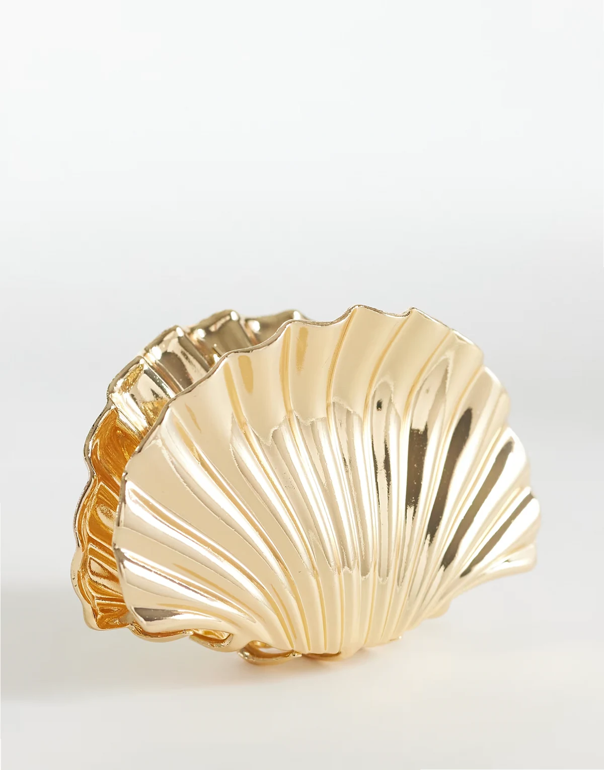 exclusive shell hair claw clip in gold tone