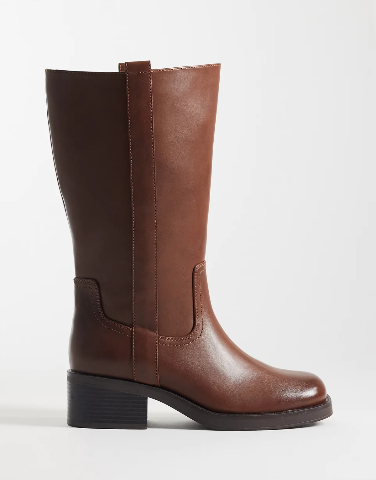 Curve – Cherry – Trucker-Stiefel zum Reinschlüpfen in Schokobraun