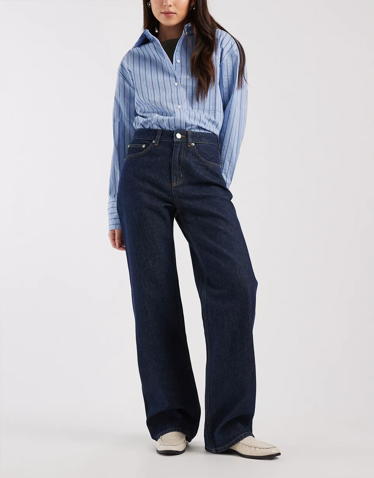 91 straight leg jeans in aries blue