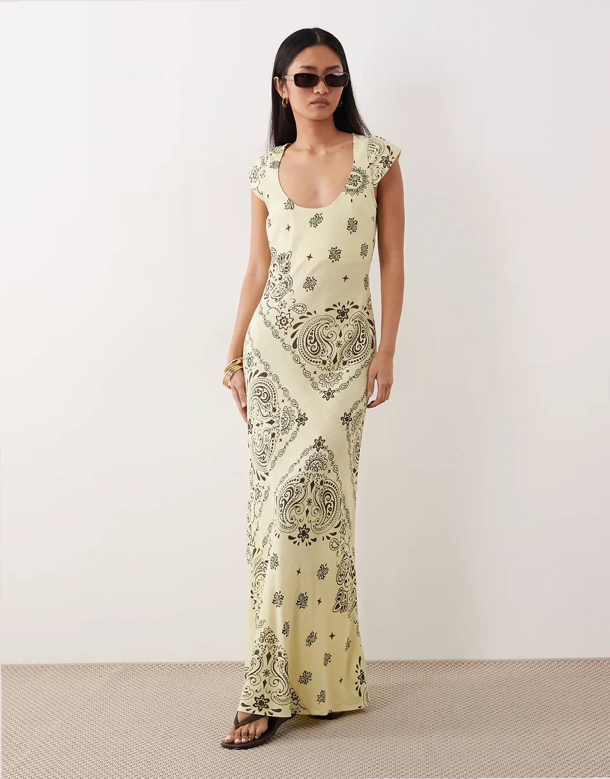 chinese dress ladies Plus Size Gridded Organza Tiered Maxi Dress