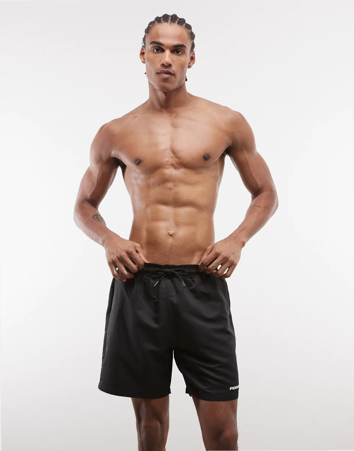 logo swim shorts in black