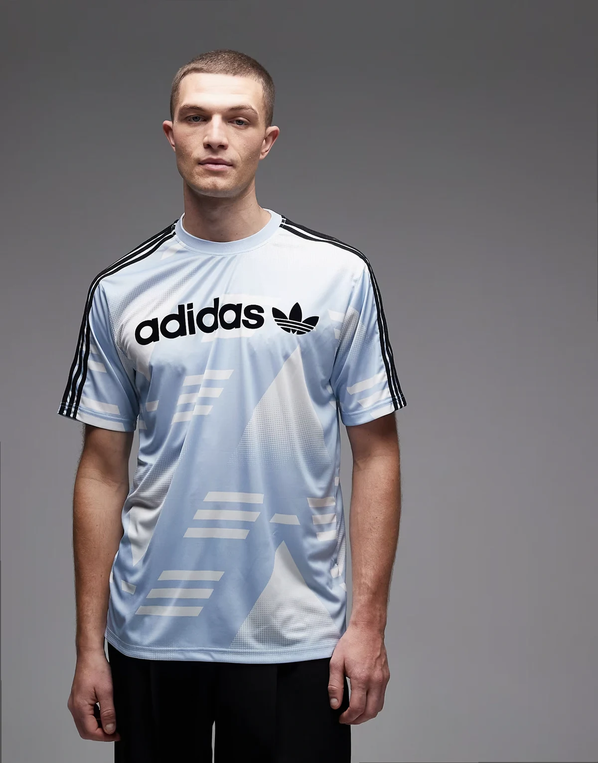 sponsored jersey in light blue