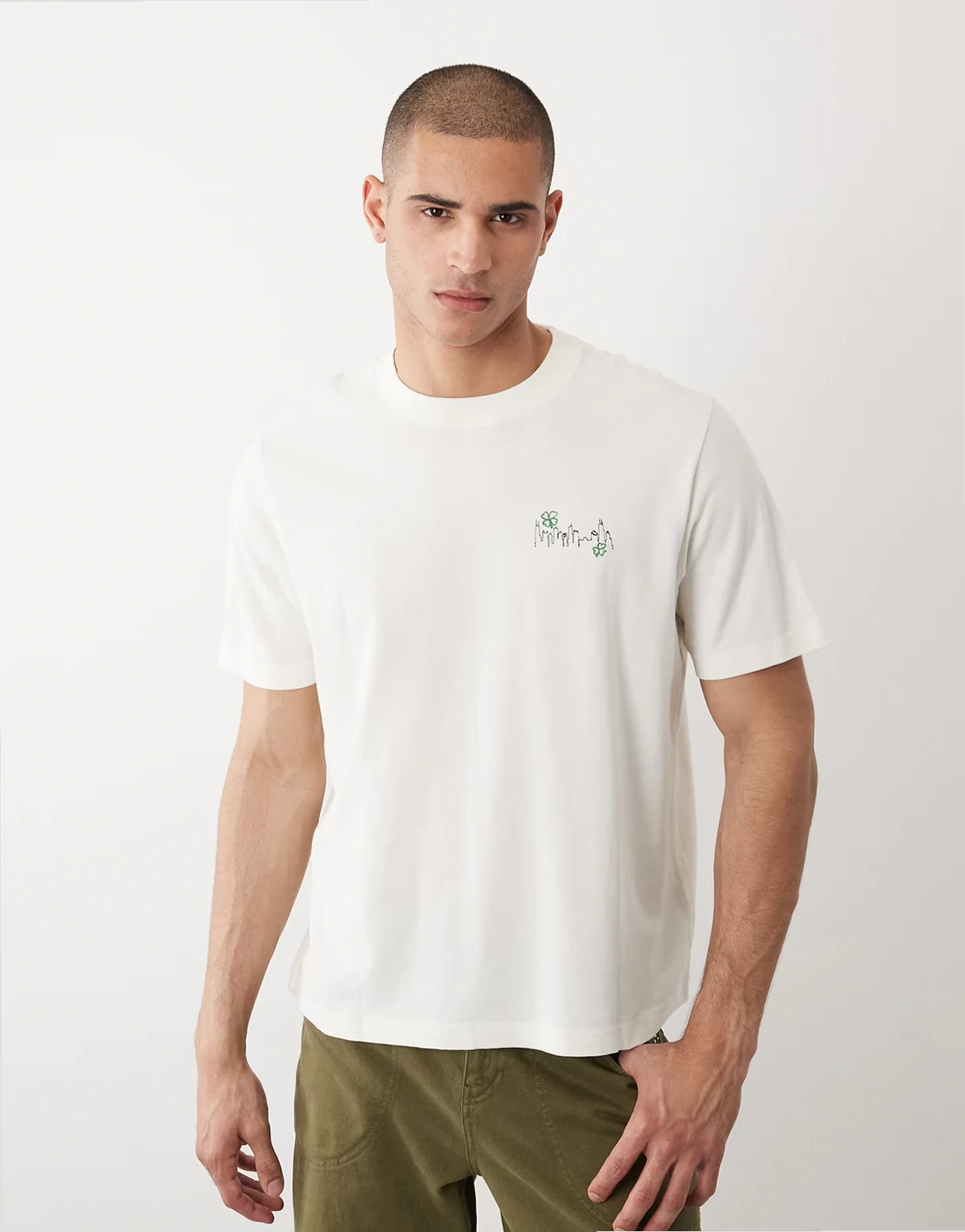 Central Park back graphic T-shirt in white